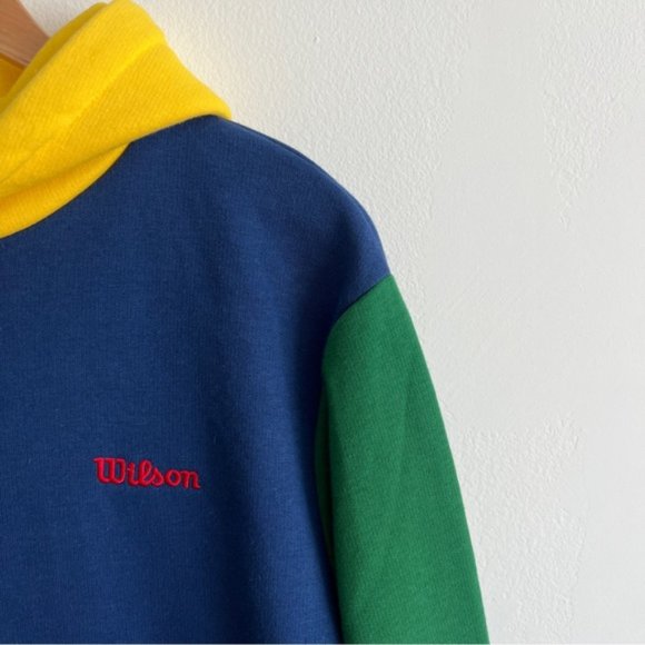 Wilson x Forever 21 Men Colorblock Logo Hoodie - Picture 5 of 5